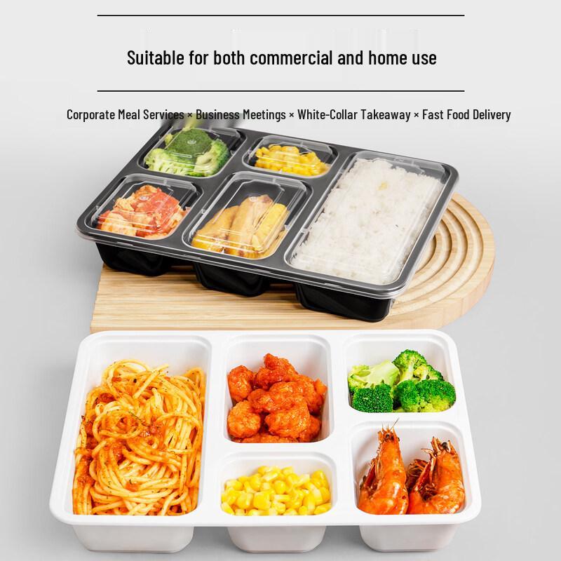 Disposable Multi-Compartment Takeaway Meal Boxes