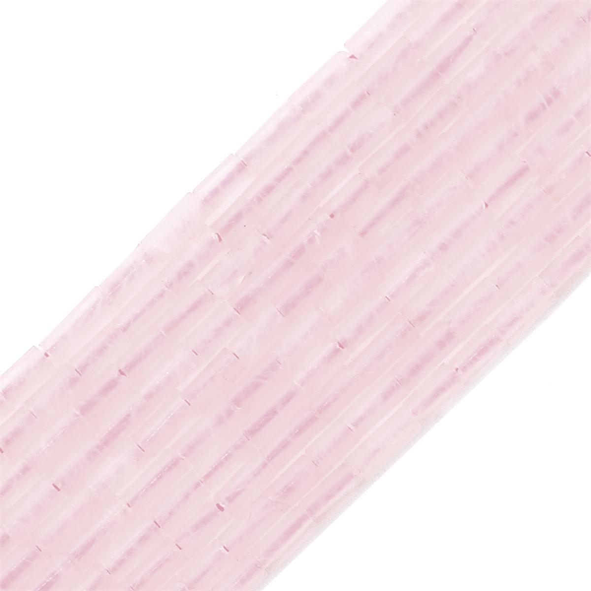 

38 см мини-трубка из натурального камня в форме агата, кварца, аметиста, бусины для DIY, модные ювелирные аксессуары, 15 дюймов/нитка Rose Quartz