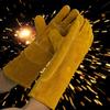 Heat Insulation Leather Working Gloves Labor Protection Safety Gloves Durable Welder Work Gloves