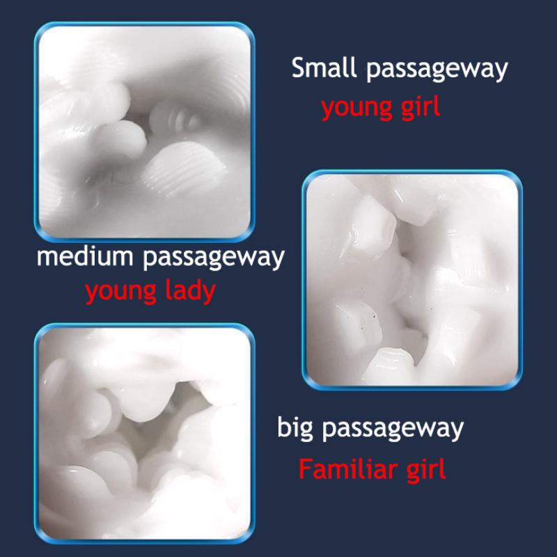 Masturbatore maschile a 3 canali Aircraft Cup Vagina Real Pussy Masturbatore maschile Triple Play Juguetes Sexuales De Masturbación Masculina