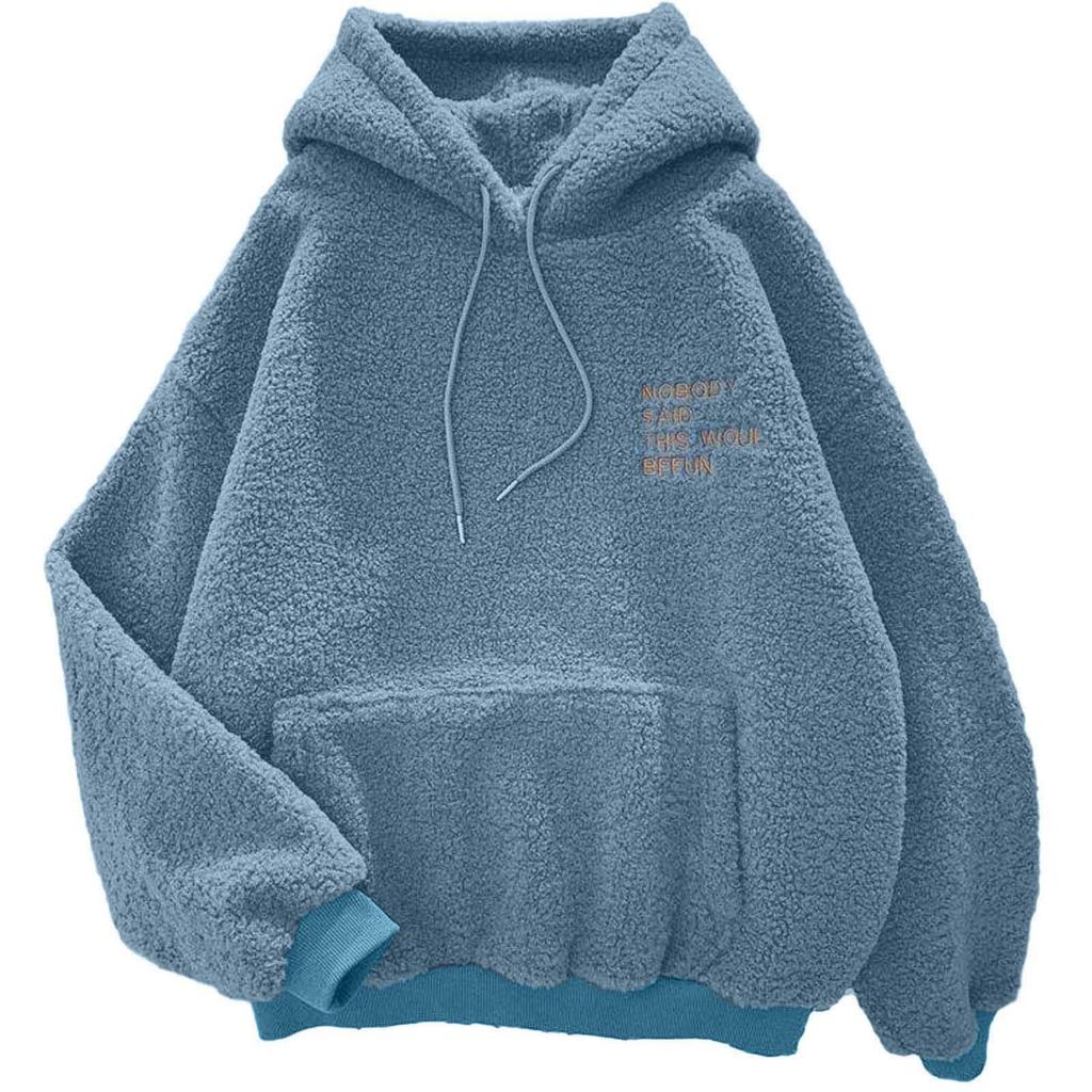 Damemote Ensfarget Løse Langermet Sweatshirt Topper