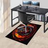 "Fiery Dragon Logo Art Print - Fantasy Beast Design"Office Mat Perfect for Home Decor Office Desk Chair Rugs Chair Carpet for Office Polyest