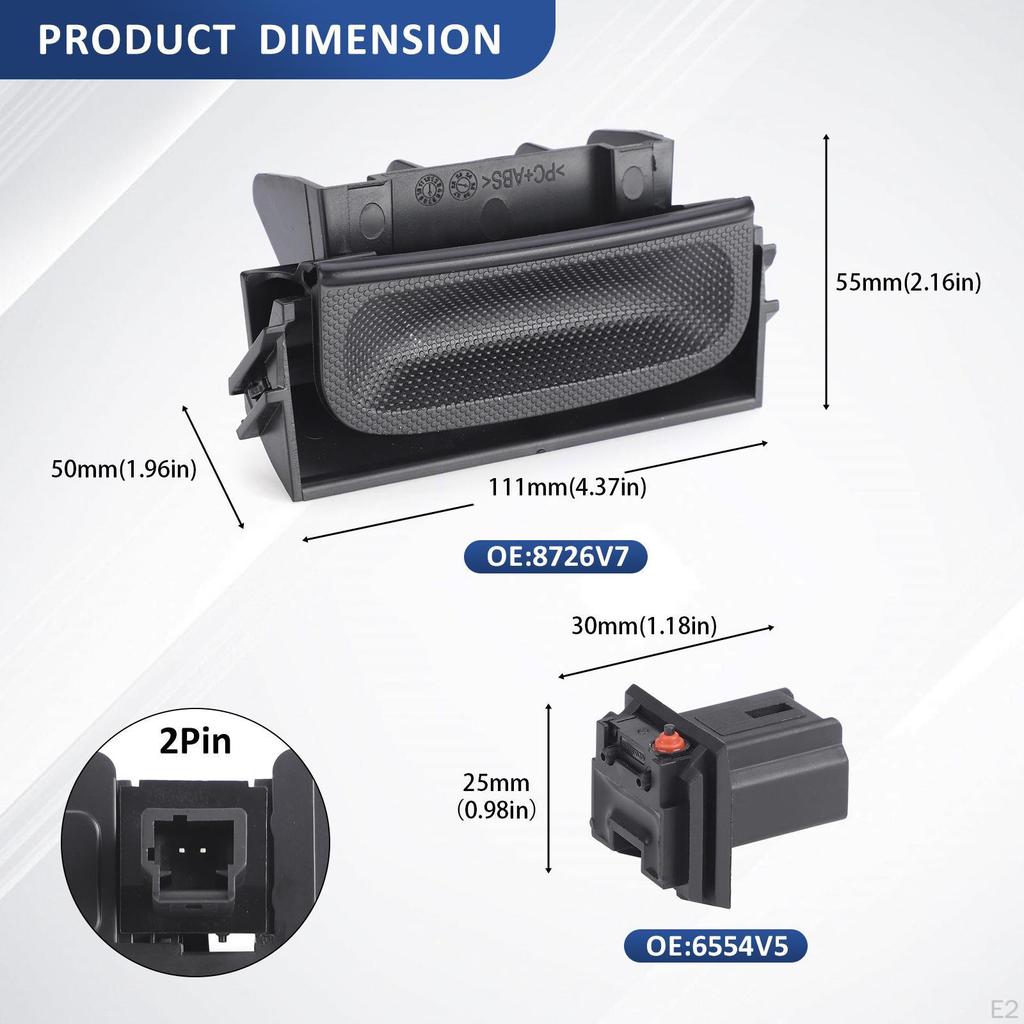 Tailgate Release Switch Car Accessories Boot Lock Assembly Repair Parts Trunk Replace