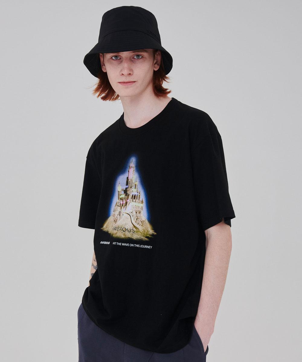 Raverous Sandcastle Print T-Shirt 1