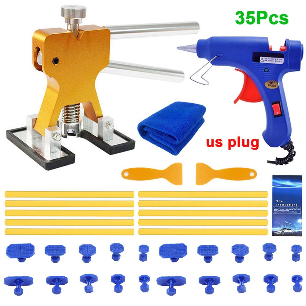 Professionelles Karosserieblech Lackfreies Ausbeulwerkzeug Kunststoffzieher-Set Auto Hagelschaden Dellenentfernung Reparaturwerkzeuge Gemischte Größe Saugnapf-Set