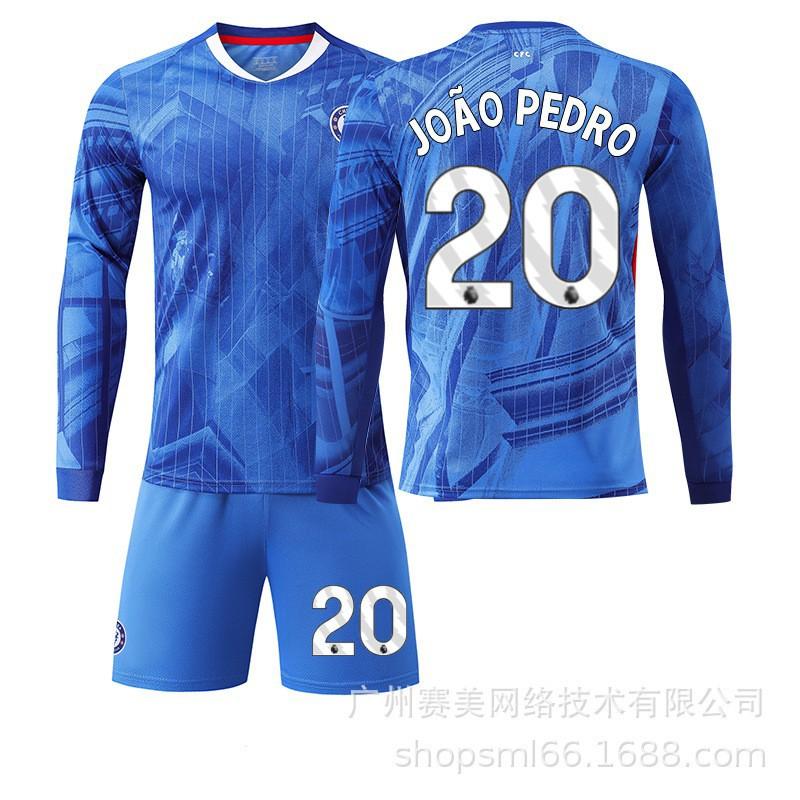 2526 Chelsea Home Long-sleeved Football Uniform Set Children's No. 10 Palmer Jersey 8 Enzo 24