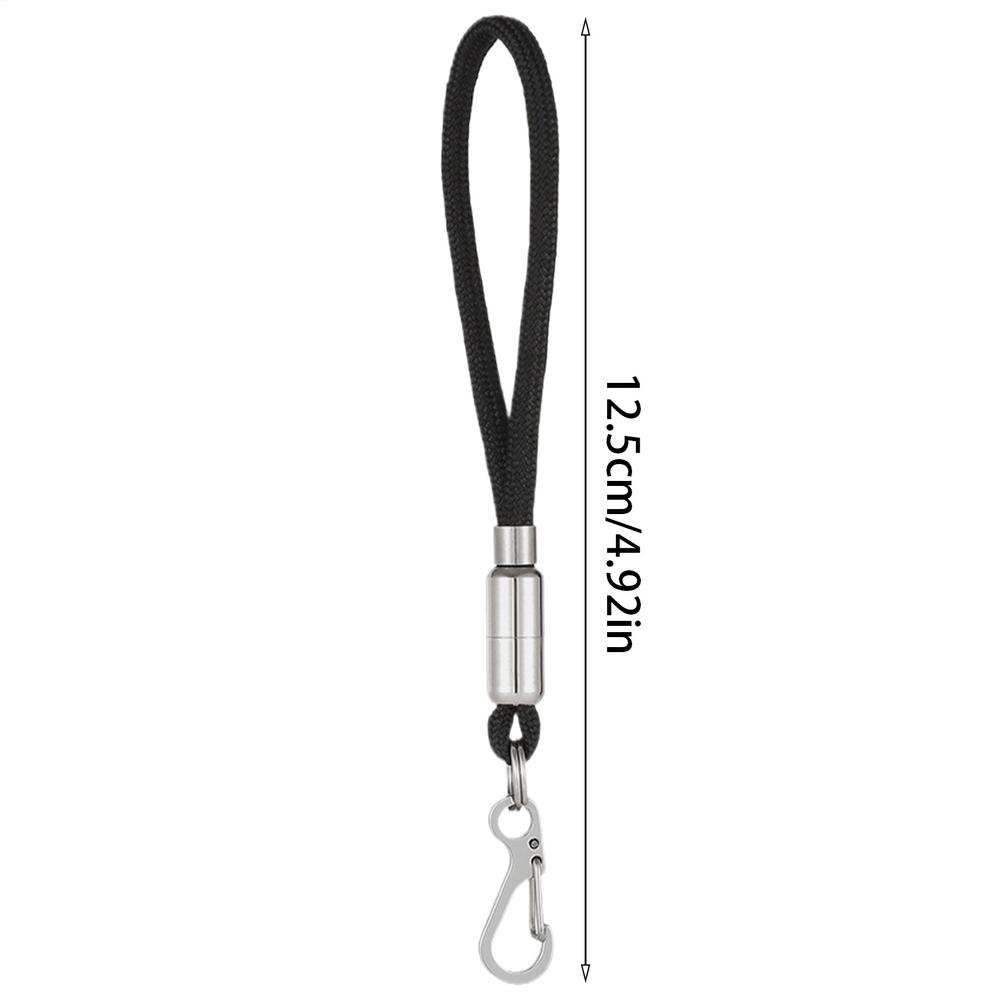 Paracord Lanyard For Keys Heavy Duty Paracord Keychain Clip Badge Holder Buckle Lock Clip Rope Hook 3 Key Rings For Outdoor