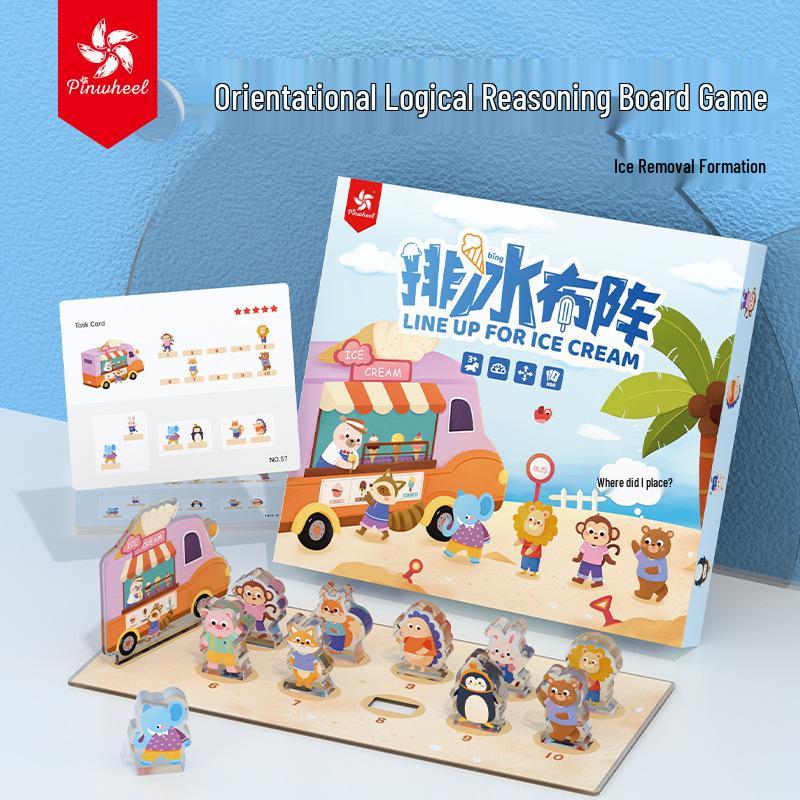 

Pinwheel Animal Line-Up: Spatial Thinking Toy for Kids Ages 3-6