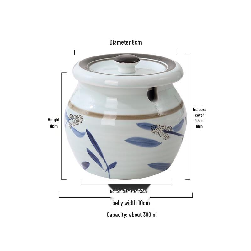 

Bingyue Japanese Hand-Painted Ceramic Storage Jar