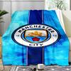 1PZ Coperta Morbida in Flanella Stampata Manchester City F.C. Plaid per Camera da Letto Adulto Salotto Divano Campeggio Viaggio Regali per Fan Regali di Natale
