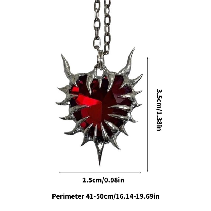 Unique Heart Pendant Necklace Simple Necklace Date Jewelry Alloy Texture Suitable for Music Festivals and Fashion Shows