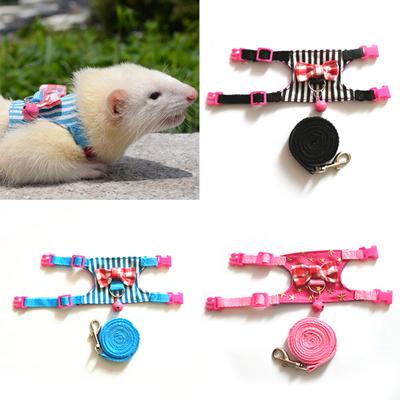 Pet Chest Strap Small Adjustable Denim Adorable Pet Traction Rope for Rabbit