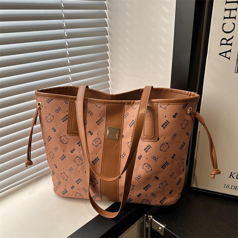 

Women s 2025 Large Capacity Casual Shoulder Bag - Trendy Underarm Tote for Commuting рожевий