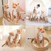Realistic Leopard Plush Toy Soft Stuffed Cheetah Doll For Kids And Collectors