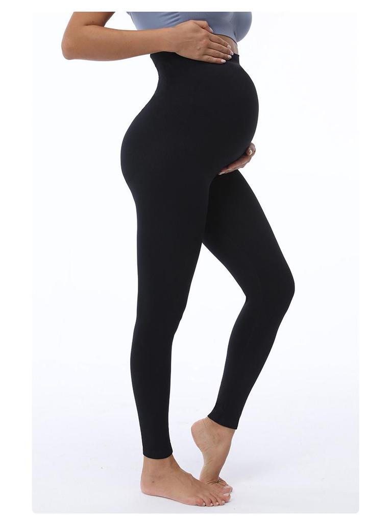 High-Waisted Maternity Yoga Pants: Slimming, Elastic, Tummy Support Sportswear for Women