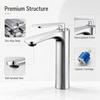Modern Zinc Alloy Basin Faucet Hot Cold Single Handle Bathroom Sink Mixer Tap Chrome Gold Gunmetal Factory  ODM