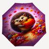1PC Hedgehog, PumpkinAutomatic Open/Close Umbrella with Windproof, 8-Rib Sturdy Canopy, Durable Ribs, Fashionable Design1262A