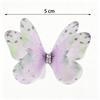 50Pcs Double-layer Chiffon Butterfly Embroidered Patches  Bridal Hair Accessories