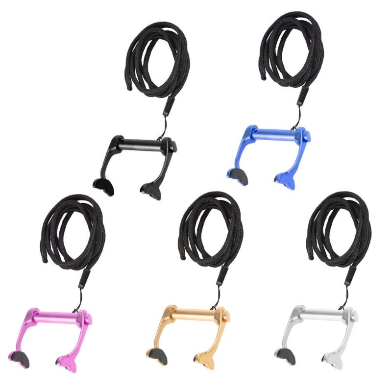 Nonslip Swimming Nose Plug Adults Nose Protector Aluminum Alloy Diving Nose Clip with Lanyard for Diving Training