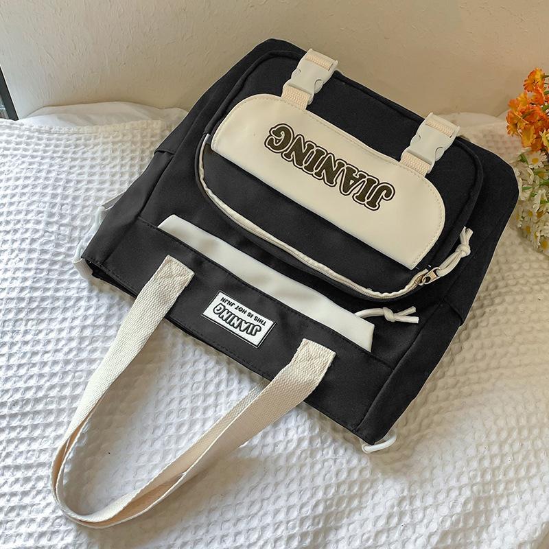 Schoolbag Children's Primary School Students High Pretty Ins Junior High School Students Two Piece Backpack