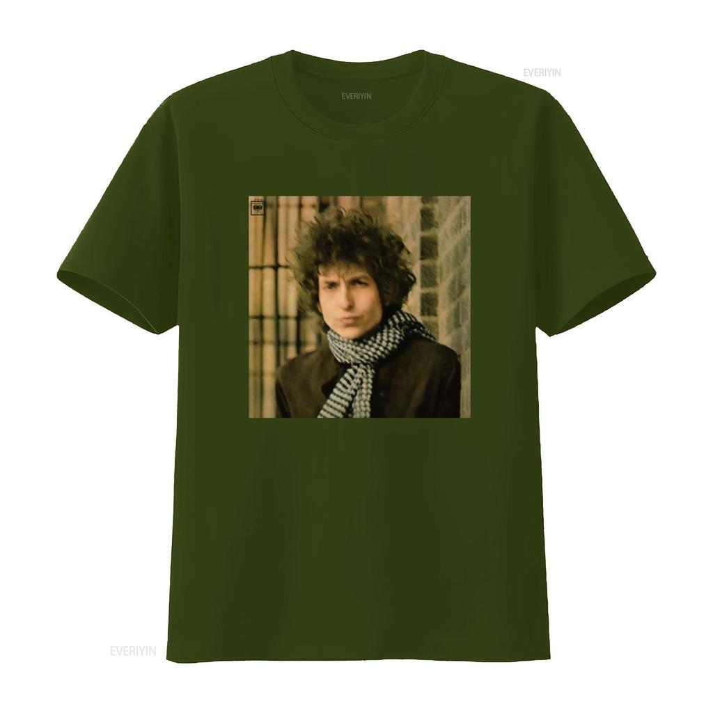 Bob Dylan Blonde On Rock N Roll Band T Shirt 056E Vintage Washed Slightly Casual Comfortable Stretched Graphic Streetwear