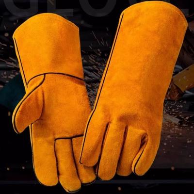Heat-proof Welding Work Gloves Cowhide Metal Welding Protector New Soldering Gloves