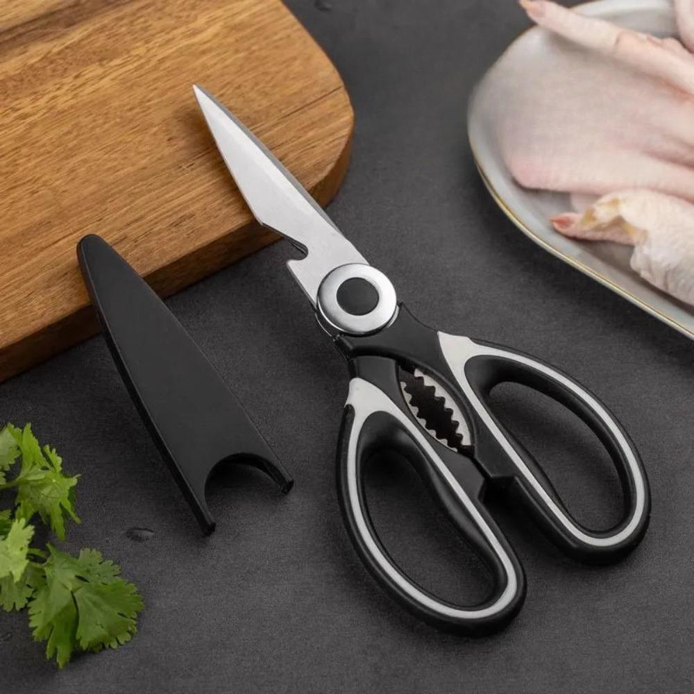 Multifunktionale Küchenschere für den Haushalt, zum Töten von Fisch, zum Schneiden von Gemüse, zum Braten von Broilern, Knochenschere aus Edelstahl