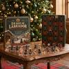 Souvenirs Temáticos de Navidad Calendario de Adviento para Perros, Cuenta Regresiva de 24 Días Set de Adornos Acrílicos con Mini Figuras del Calendario, Decoración Colgante para Árbol, Regalo para Amantes