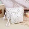 Ins Simple Polka Dots Cosmetic Bag Portable Makeup Bag Travel Storage Pouch Large Capacity Toiletry Zipper Bag Girl Gifts