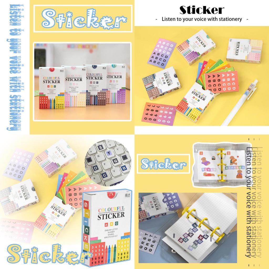 Handgefertigte Alphanumerische Aufkleber Für DIY-Projekte Mit Atemberaubenden Vintage-Papierdesigns