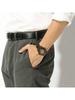Herren-Automatik-Uhr für Pendler, mit schwarzem rundem Zifferblatt und braunem Lederarmband, perfekt für beide Anlässe. ausgezeichneter Geburtstag oder Feiertag. ME3158