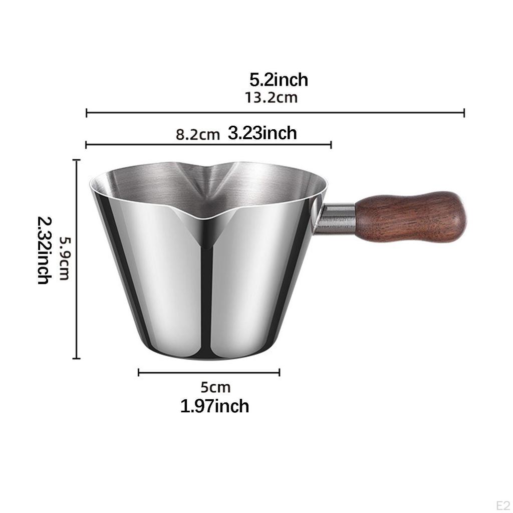 Coffee Measuring Cup Milk Pitcher Jug Multifunctional Pouring for Bar Kitchen