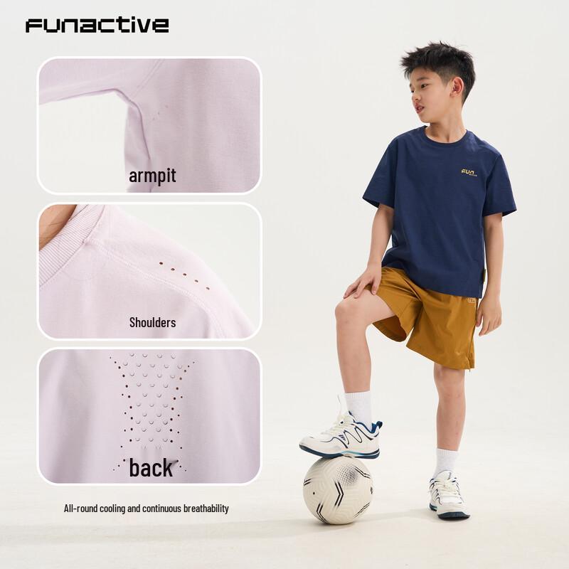 FUN ACTIVE Kids' Moisture-Wicking Sun Protection Sports T-Shirt
