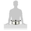 PEARL METAL Large Pot with Handle, 28cm, with Lid, Induction Compatible, New Danran, Silver, HB-1795