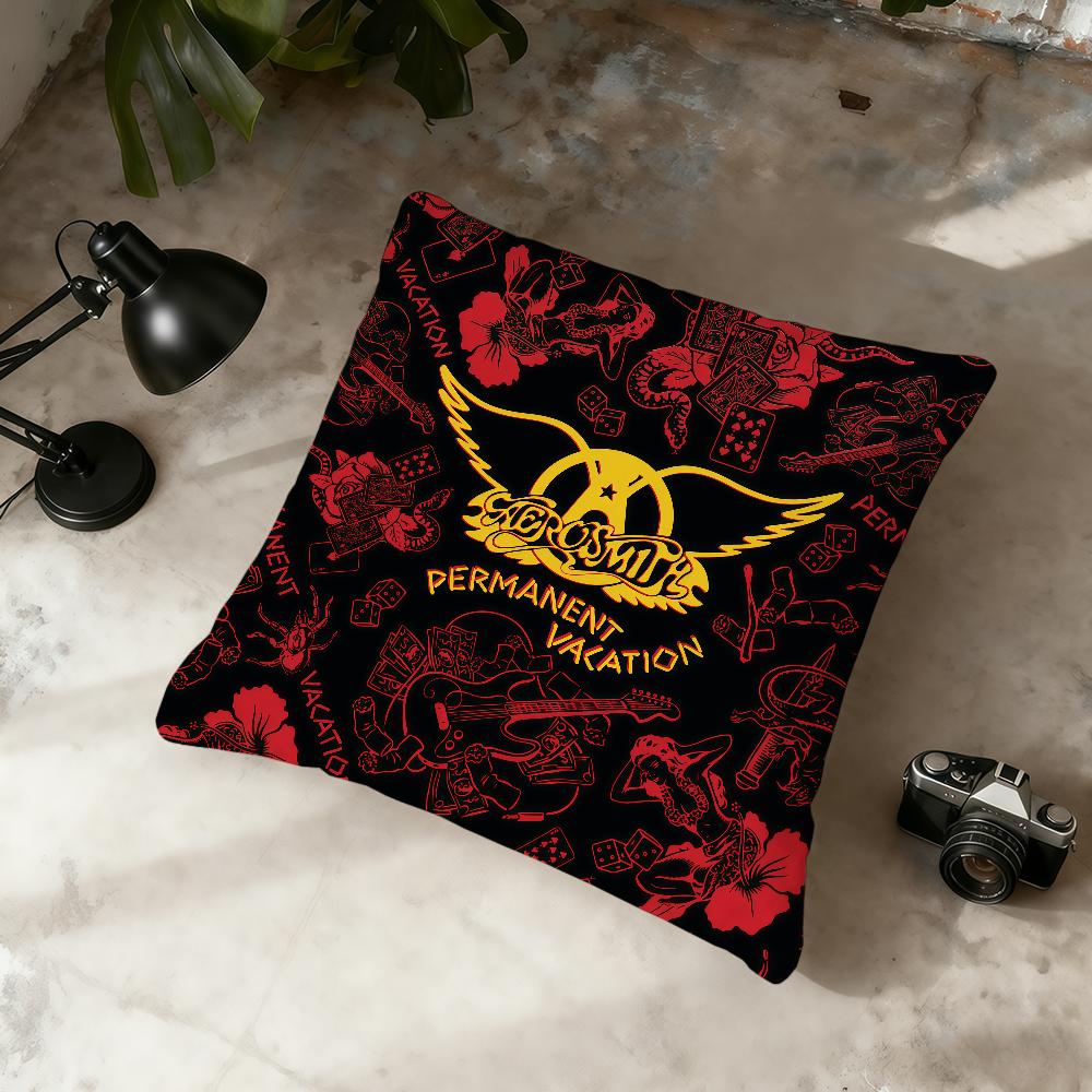 Rock Band A-Aerosmith cushion cover Home Office Convenient Nordic Simplicity Hit With Zipper Cushion Cover