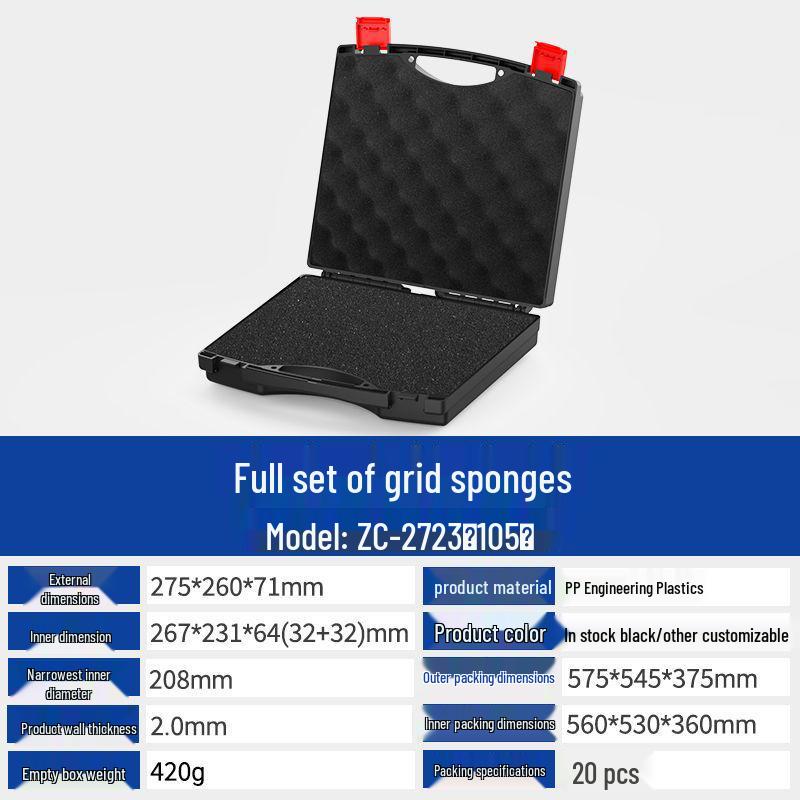 Multi-Purpose PP Plastic Portable Toolbox for Toys, Jewelry, Electronics, and Hardware
