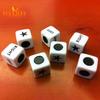 Left Right Center Dice - 5Pcs, Six Sided 16mm Standard Size Acrylic Dice, Easy To Grip, Game Dice Games Accessories