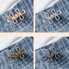 Clover Waist Button, Detachable, Nail Free, Seam Free Metal Waist Button, Jeans Waist Circumference Reduction Waist Tool