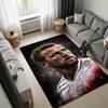 Harry Kane England Football Player Print Area Rug, Non Slip Floor Carpet for Living Room Bedroom, Soccer Fan Home Decor Mat
