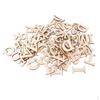 52 Pieces A-Z Wooden Capital Letters Wood Lower Case Embellishment for Crafts DIY Material