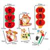 6x Chinese Year Refrigerator Magnets 3D for Home Kitchen Party Supplies