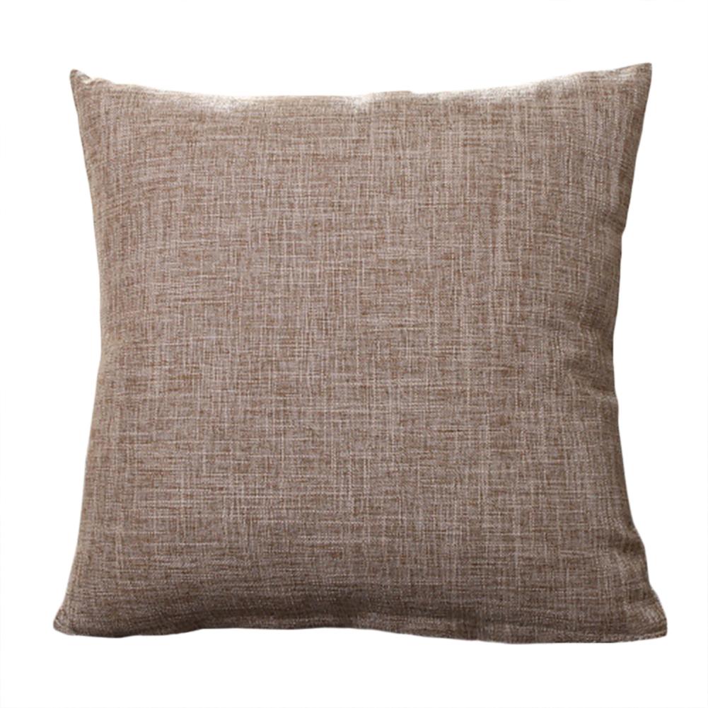 Solid Color Throw Pillow Cover 45x45cm Polyester Pillowcase Car Sofa Home Waist Cushion Cover Decoration Pillows Case