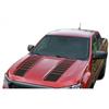 Car Hood Sticker Racing Sports Stripe Vinyl Decal Glossy Black Accessories 2Pcs