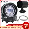 AD 52mm Exhaust Temperature Gauge 30~130×10℃ Digital Exhaust Gas Temp Gauge 20 LED EXT Gauge Car Meter with Exhaust Temp Sensor