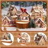 Pepparkakshus Julbordsdekorationer By Pepparkaksdekorationer Jul Samlarfigur Hemdekorationer