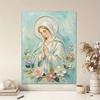 DIY Frameless Pearl Painting Kit Virgin Mary Praying 3D Shiny Bead Art Canvas Relaxing Creative Craft for Home Wall Decor Gift