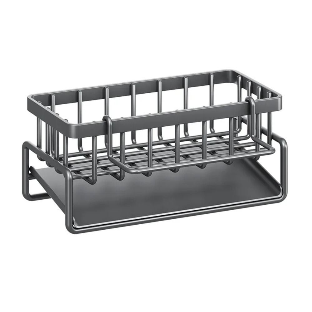 Stainless Steel Auto Drain Tray Partition Drain Rack Self-draining Sink Shelf Kitchen