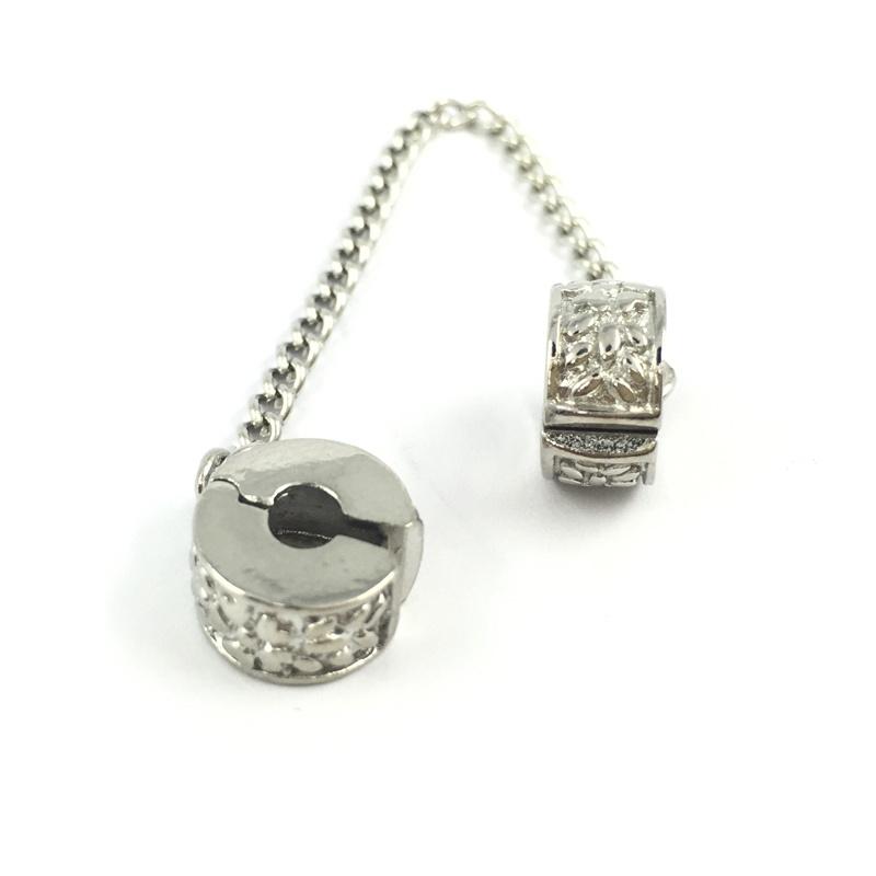 Korn-Sicherheitskettenclips Verschlüsse Stopps Charm Europäische Perlen Passend für Charms Armbänder & Armreifen DIY Schmuck Markierung