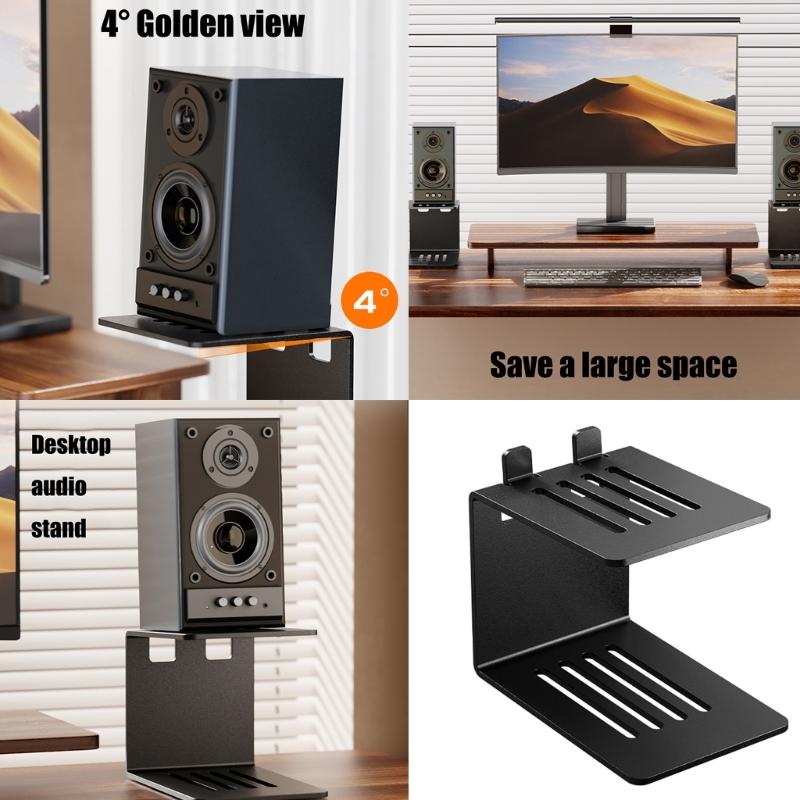 Sturdy Speaker Base Enhances Performances Modern Designs Home Theater Game Room Easy Assembly Without Tool Need