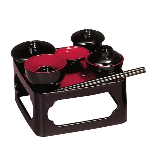 Sunmany Authentic Mini Buddhist Meal Set, 6.0 Inches, for Buddhist Altars, Yamanaka Lacquerware, Made In Japan, Perfect for Spirit Offerings, Buddhist